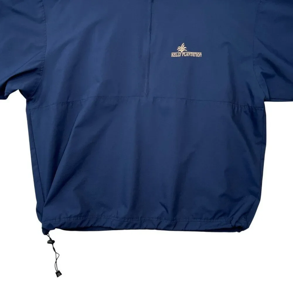 Zero‎ Restriction Windbreaker Men's Size XXL Blue Kelly Plantation Golf 1/2 Zip
